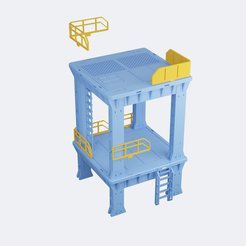 Terrain: Industrial Platforms // STL