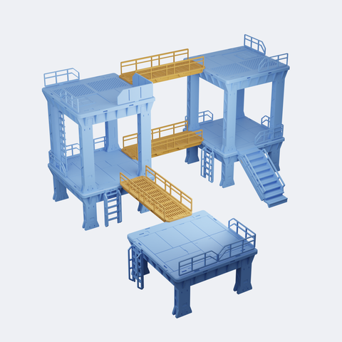 Terrain: Industrial Platforms // STL