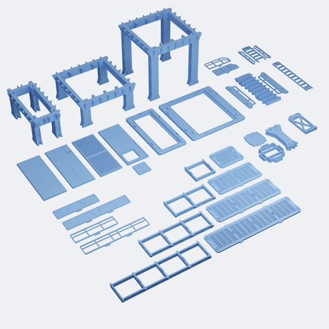 Terrain: Industrial Platforms // STL