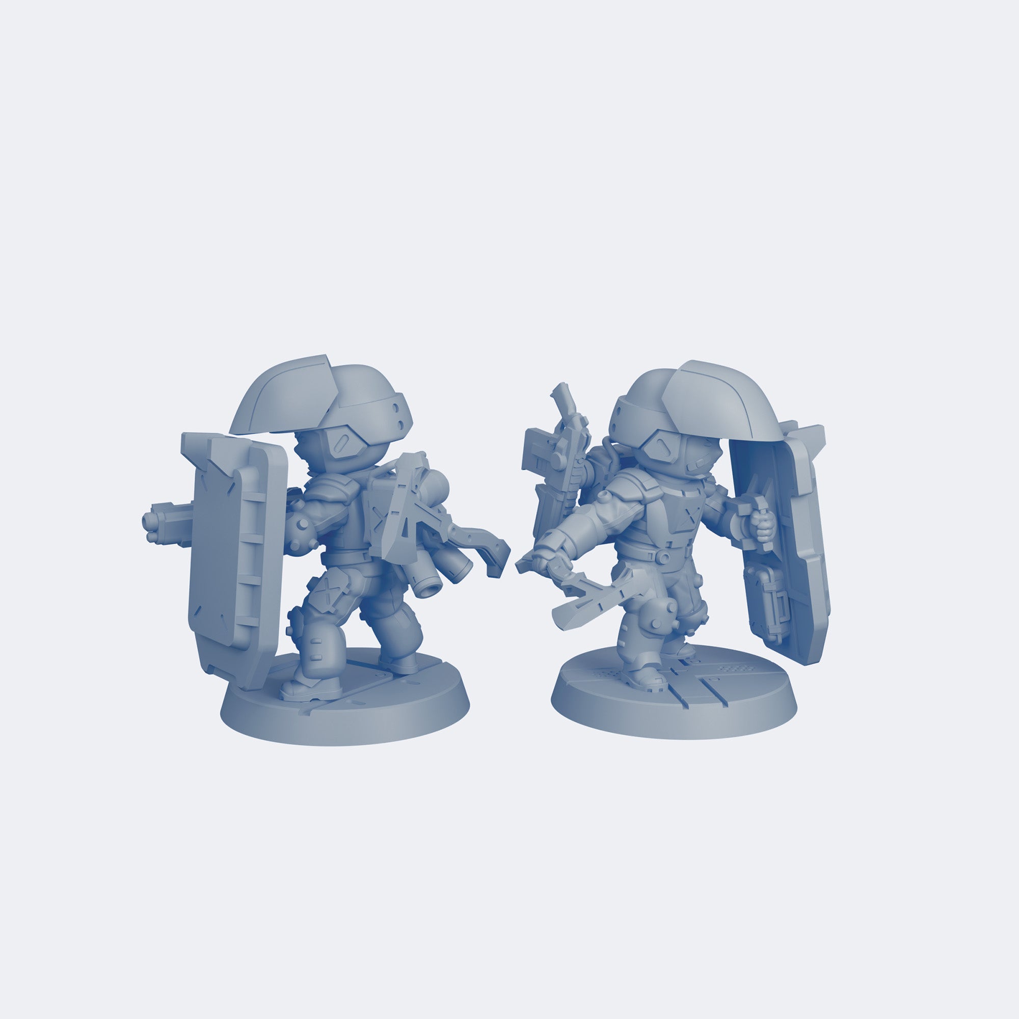 ARC-RANGERS with Boarding Shields // STL – Space-Ops 3030